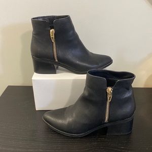 Call it Spring Black Leather Booties